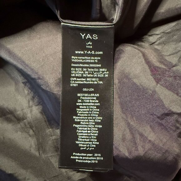 Bubble Hem Black Party Dress by Studio 75 with V-Neck and A-Line, Size S - Picture 12 of 13